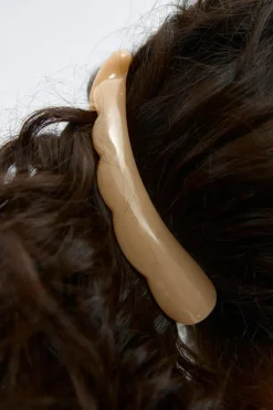 2-pack banana hair clip - Weiß - Dame - Gina Tricot