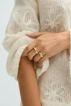 2-pack chunky rings - Gold - Dame - Gina Tricot