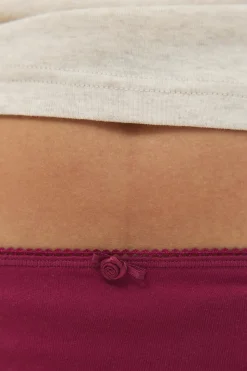 3-pack cotton picot thong - Weiß - Dame - Gina Tricot