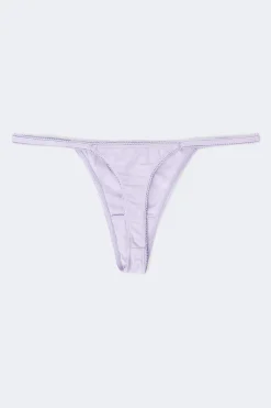 3-pack cotton picot thong - Weiß - Dame - Gina Tricot