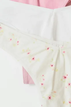 3-pack cotton thong - Rosa - Dame - Gina Tricot