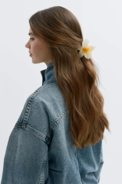 2-pack flower hair clips - Weiß - Dame - Gina Tricot