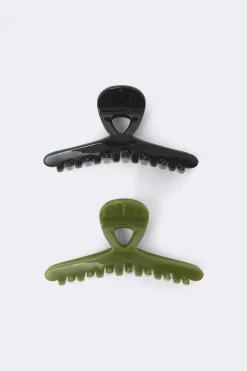 2-pack hair clips - Schwarz - Dame - Gina Tricot