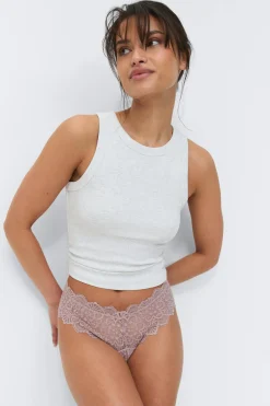 2-pack lace brazilian - Lila - Dame - Gina Tricot