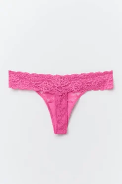 3-pack lace string - Lila - Dame - Gina Tricot