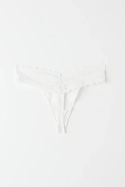 3-pack lace string - Weiß - Dame - Gina Tricot