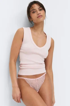 3-pack lace thong - Rosa - Dame - Gina Tricot