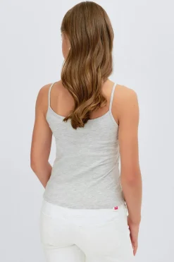 2 pack y basic singlet - Grau - Gina Tricot