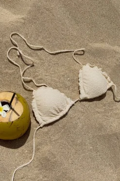 14+ paloma lurex bikini top - Weiß - Gina Tricot