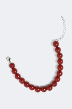 Pearl bracelet - Rot - Dame - Gina Tricot