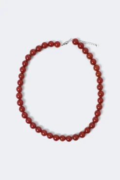 Pearl necklace - Rot - Dame - Gina Tricot