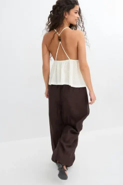 Pearl strap singlet - Weiß - Dame - Gina Tricot