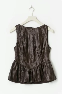 Peplum top - Braun - Dame - Gina Tricot