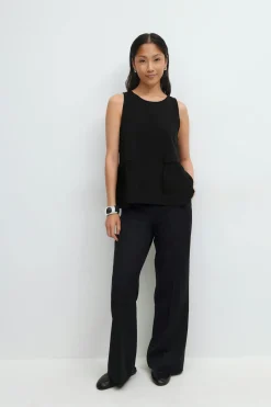Peplum top - Schwarz - Dame - Gina Tricot