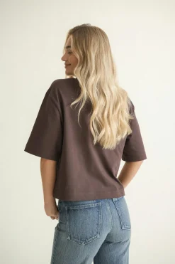Perfect boxy tee - Braun - Dame - Gina Tricot