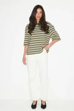 Perfect boxy tee - Grün - Dame - Gina Tricot