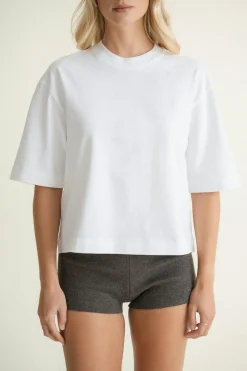 Perfect boxy tee - Weiß - Dame - Gina Tricot