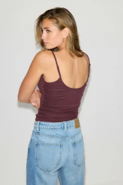 Perfect strap singlet - Braun - Dame - Gina Tricot
