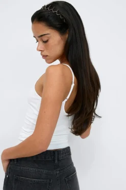 Perfect strap singlet - Weiß - Dame - Gina Tricot