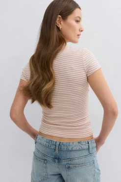 Perfect tight tee - Weiß - Dame - Gina Tricot
