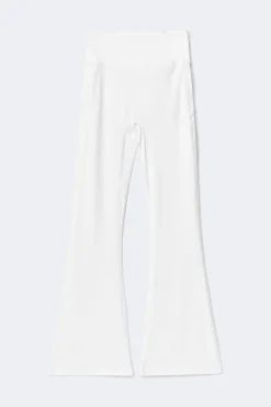 Petite flare yoga tights - Weiß - Dame - Gina Tricot