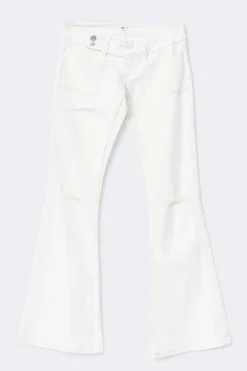 14+ pleated flare jeans - Weiß - Gina Tricot