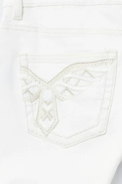 14+ pleated flare jeans - Weiß - Gina Tricot