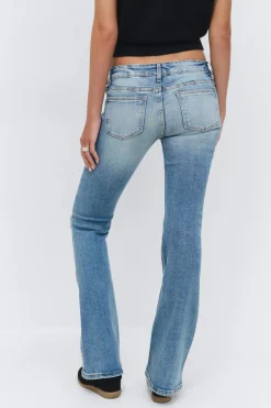 14+ pleated tie jeans - Blau - Gina Tricot