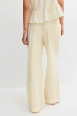 Poplin pyjamas trousers - Gelb - Dame - Gina Tricot