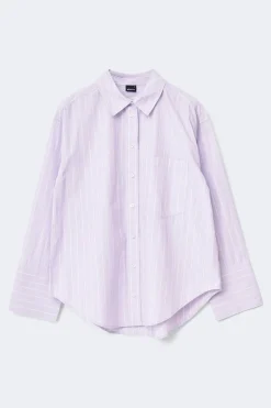 Poplin shirt - Lila - Dame - Gina Tricot