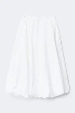 Poplin skirt - Weiß - Dame - Gina Tricot
