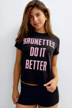 14+ printed tee - Schwarz - Gina Tricot