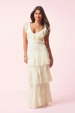 14+ prom lace dress - Weiß - Gina Tricot