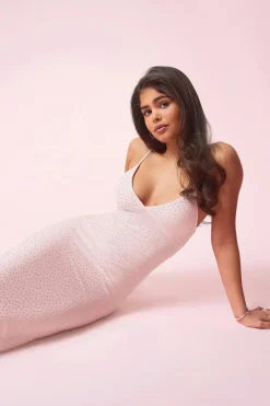 14+ prom rhinestone dress - Rosa - Gina Tricot
