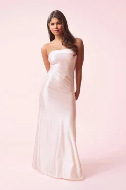 14+ prom satin dress - Rosa - Gina Tricot