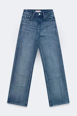 Rebell high wide jeans - Blau - Dame - Gina Tricot