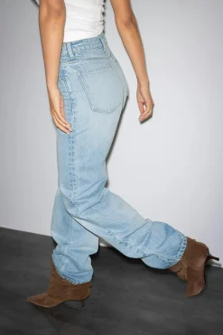 Rebell high wide jeans - Blau - Dame - Gina Tricot