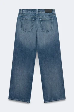 Rebel low wide jeans - Blau - Dame - Gina Tricot