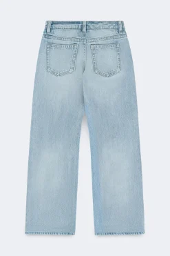 Rebel low wide tall jeans - Blau - Dame - Gina Tricot