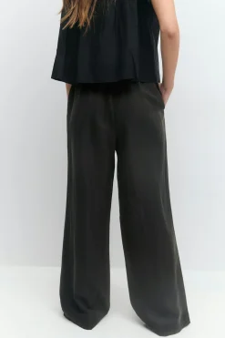 Relaxed wide trousers - Schwarz - Dame - Gina Tricot