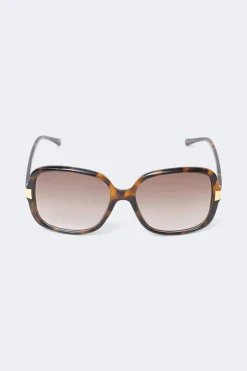 Retro square sunglasses - Braun - Dame - Gina Tricot