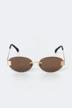 Rimless sunglasses - Gold - Dame - Gina Tricot