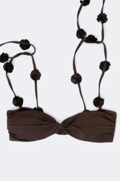Rose strap bandeau - Braun - Dame - Gina Tricot