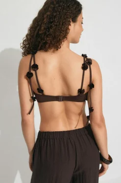 Rose strap bandeau - Braun - Dame - Gina Tricot