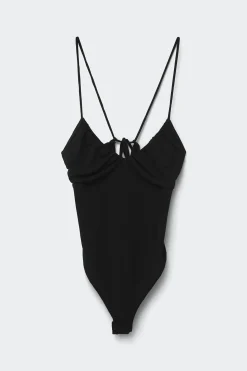 Ruched strap body - Schwarz - Dame - Gina Tricot