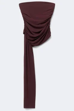 Ruched top - Braun - Dame - Gina Tricot