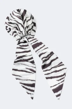 Satin head scarf - Weiß - Dame - Gina Tricot