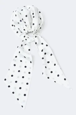 Satin head scarf - Weiß - Dame - Gina Tricot