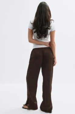 Satin lace trousers - Braun - Dame - Gina Tricot