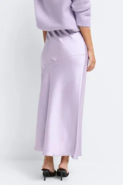 Satin skirt - Lila - Dame - Gina Tricot